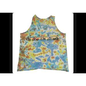 Vintage Motorcycles Tie-Dye Tank